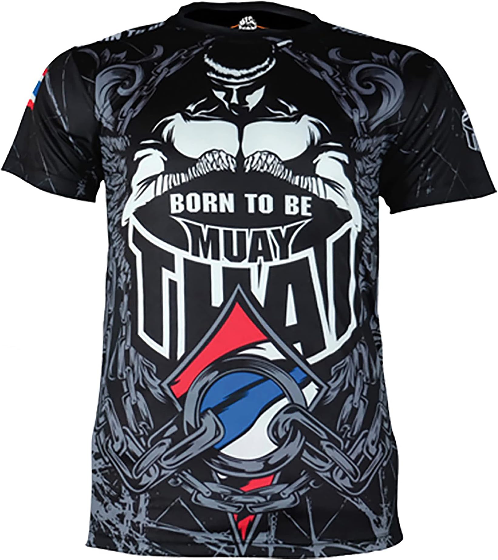 Sublimation Muay Thai T Shirt Sport Martial Arts for Gym Trunks Boxing Running Training for Men Kids Size L (Large, one_Size) Black