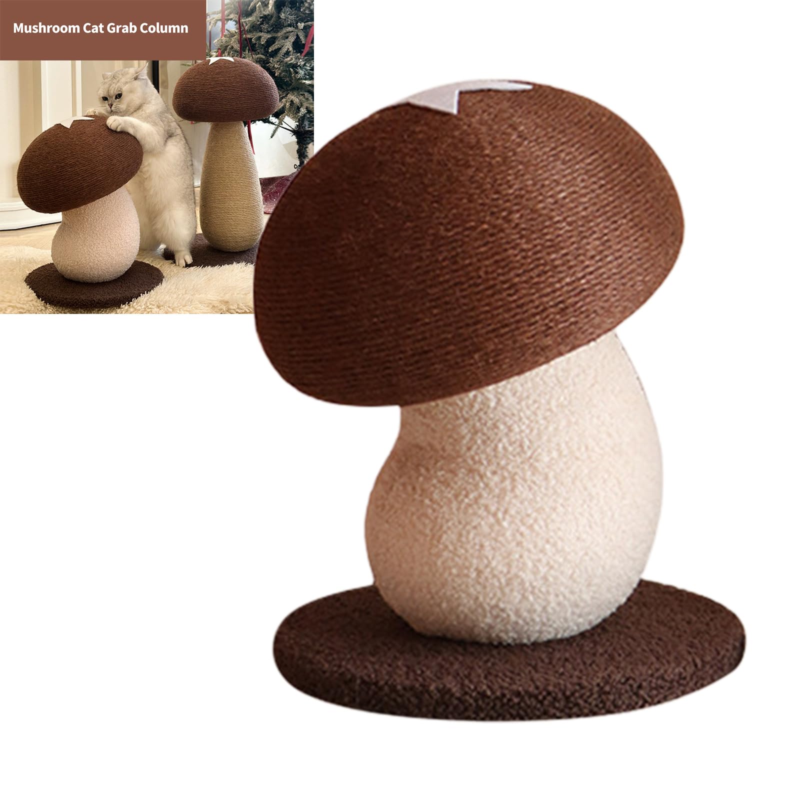 Jouet interactif pour chats en forme de champignon B