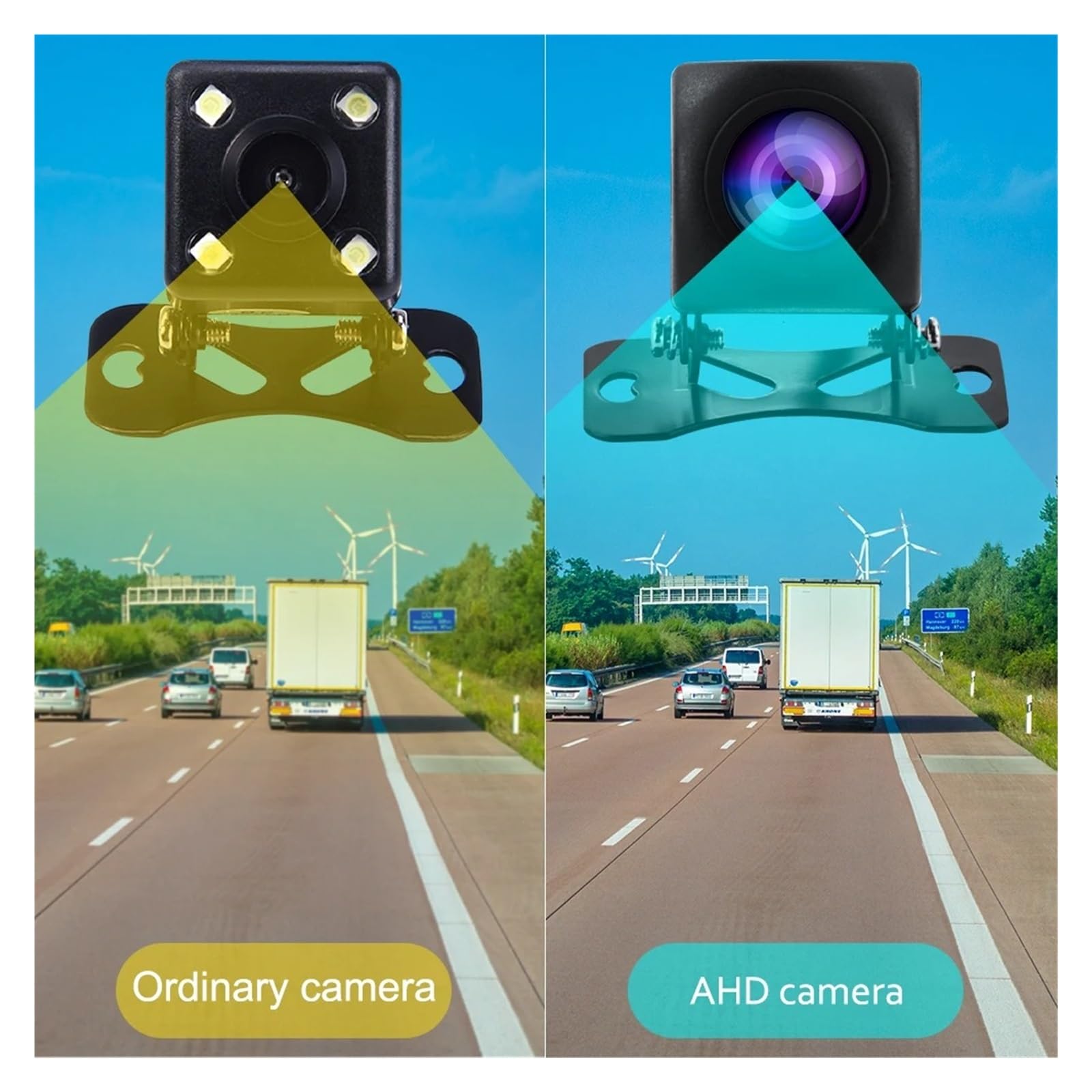 Cámara Aparcamiento Cámara Vista Trasera Coche AHD Visión Nocturna Marcha Atrás Estacionamiento Universal Impermeable HD Imagen En Color Cámara Vehículo Camara Marcha Atras(10piece)