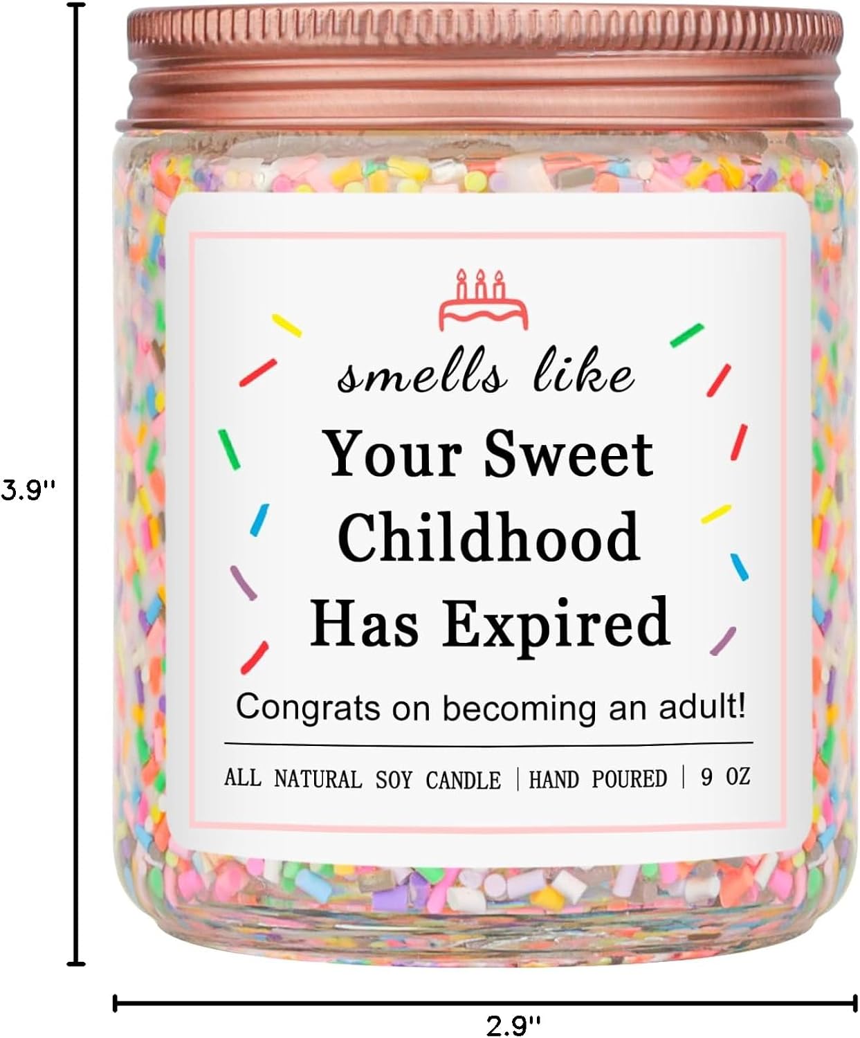 Homsolver 18th Birthday Gifts for Girls, 18th Birthday Decorations Candle
