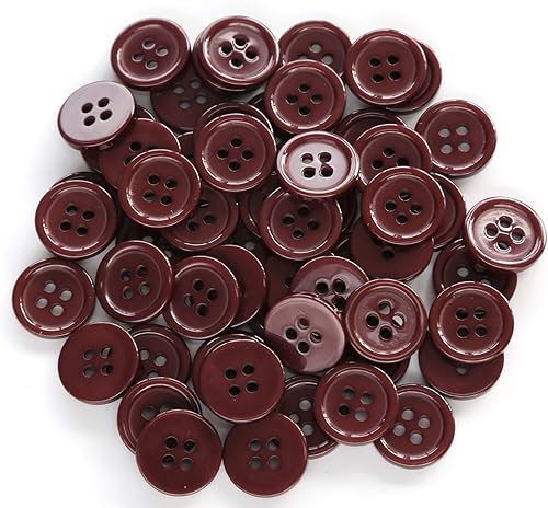 Miniatura 96 de 160 botones de costura de 5/8 pulgadas (0.591 in) para ropa, botones de color gris oscuro, botones de color gris oscuro, manualidades, proyecto