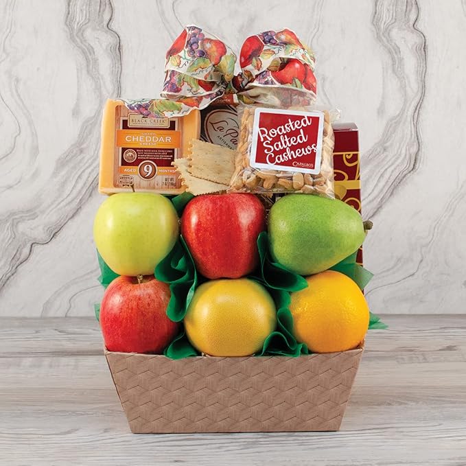 Splendid Sugar Free & Fresh Fruit Gift Basket Gourmet