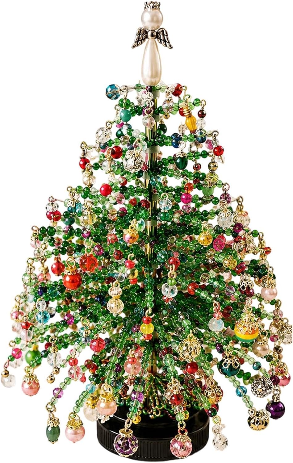 DIY Beaded Christmas Tree Kit Colorful Craft Set Holiday Decoration