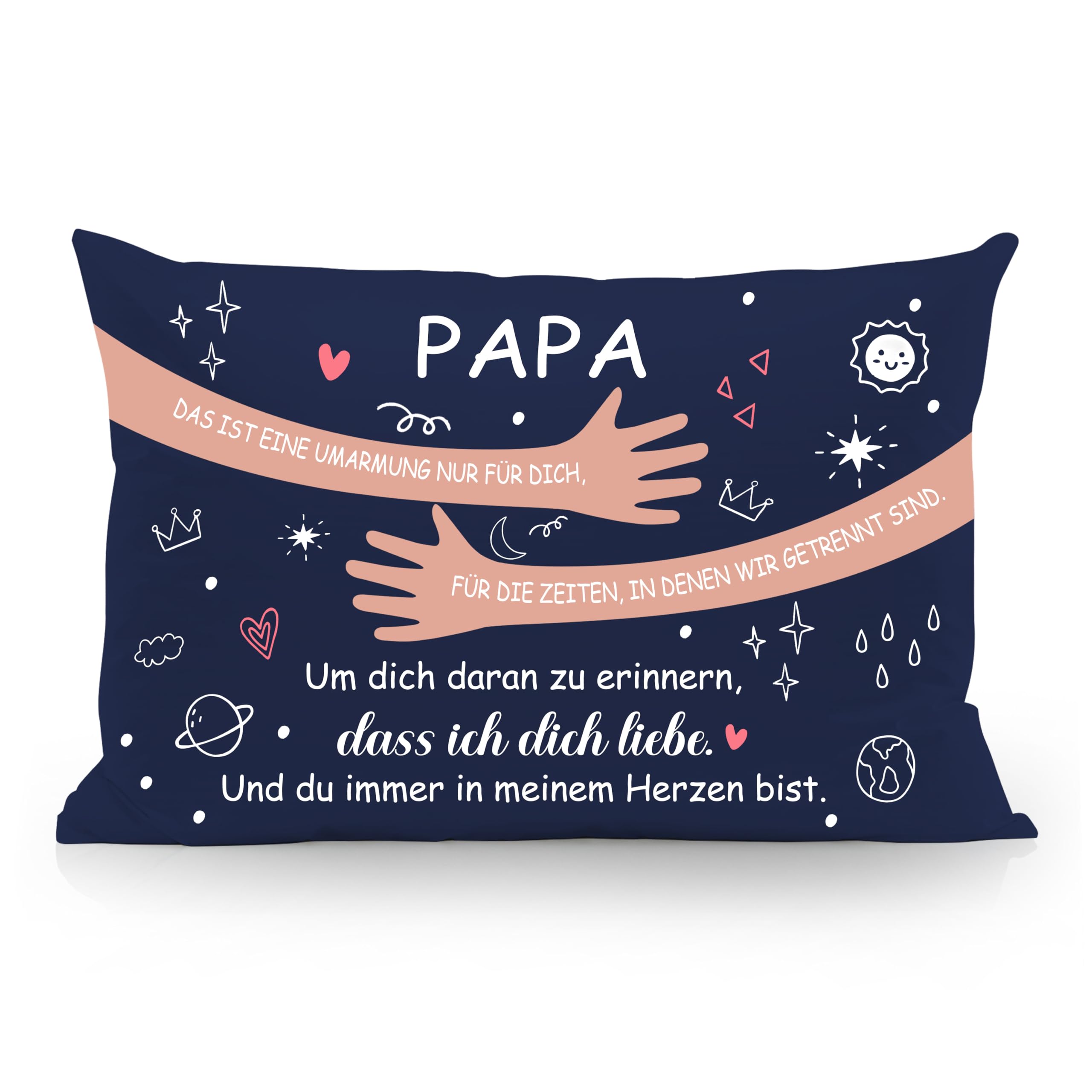 Aosumin Das ist eine Umarmung nur für Dich Umarmung Kissenbezüge Kissenbezug für Mama Papa Tochter Sohn Oma Opa Schwester Bruder Freunde Geburtstag Geschenk Weihnachten Geschenk