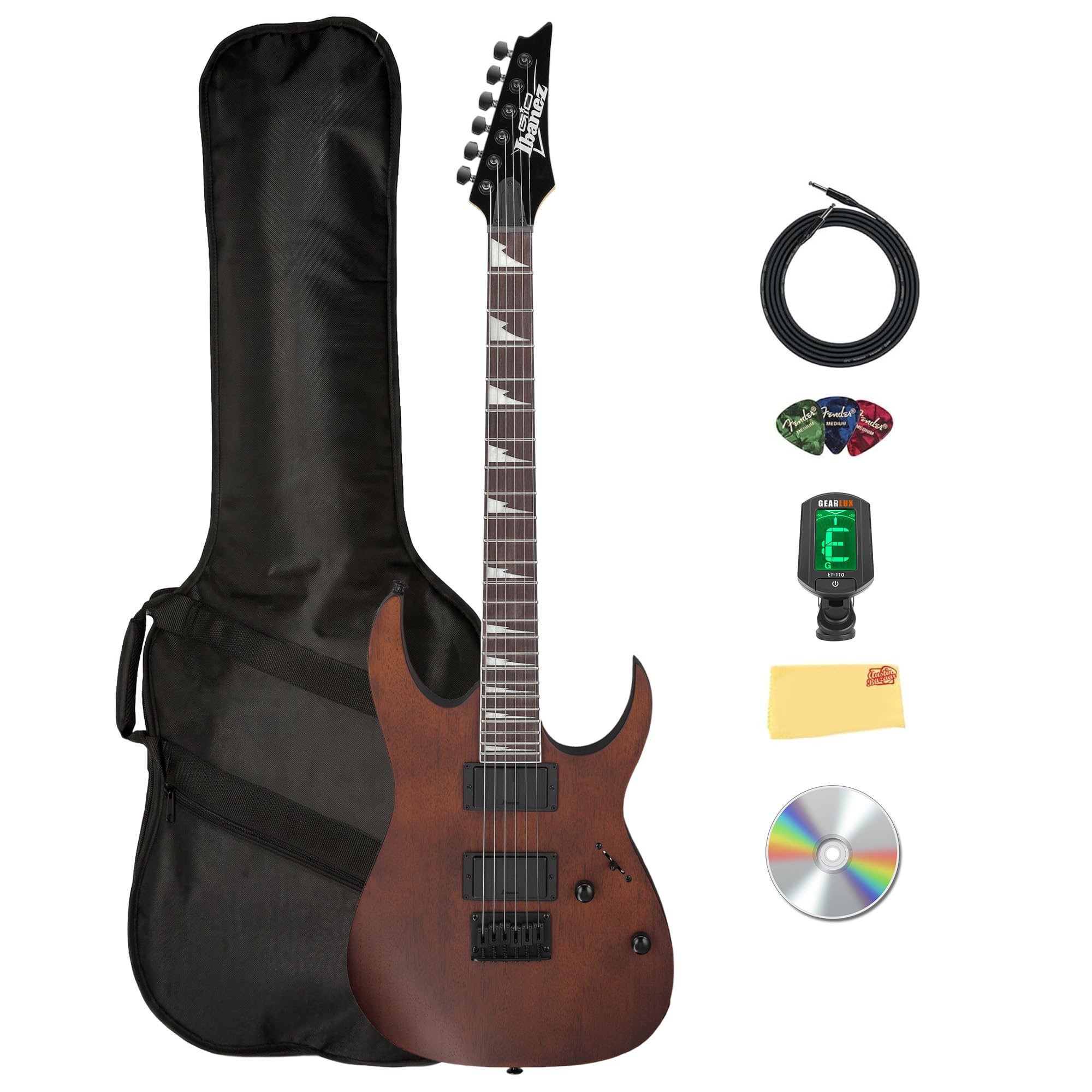Amazon.com: Ibanez GRG121DX RG Gio Electric Guitar - Walnut Flat