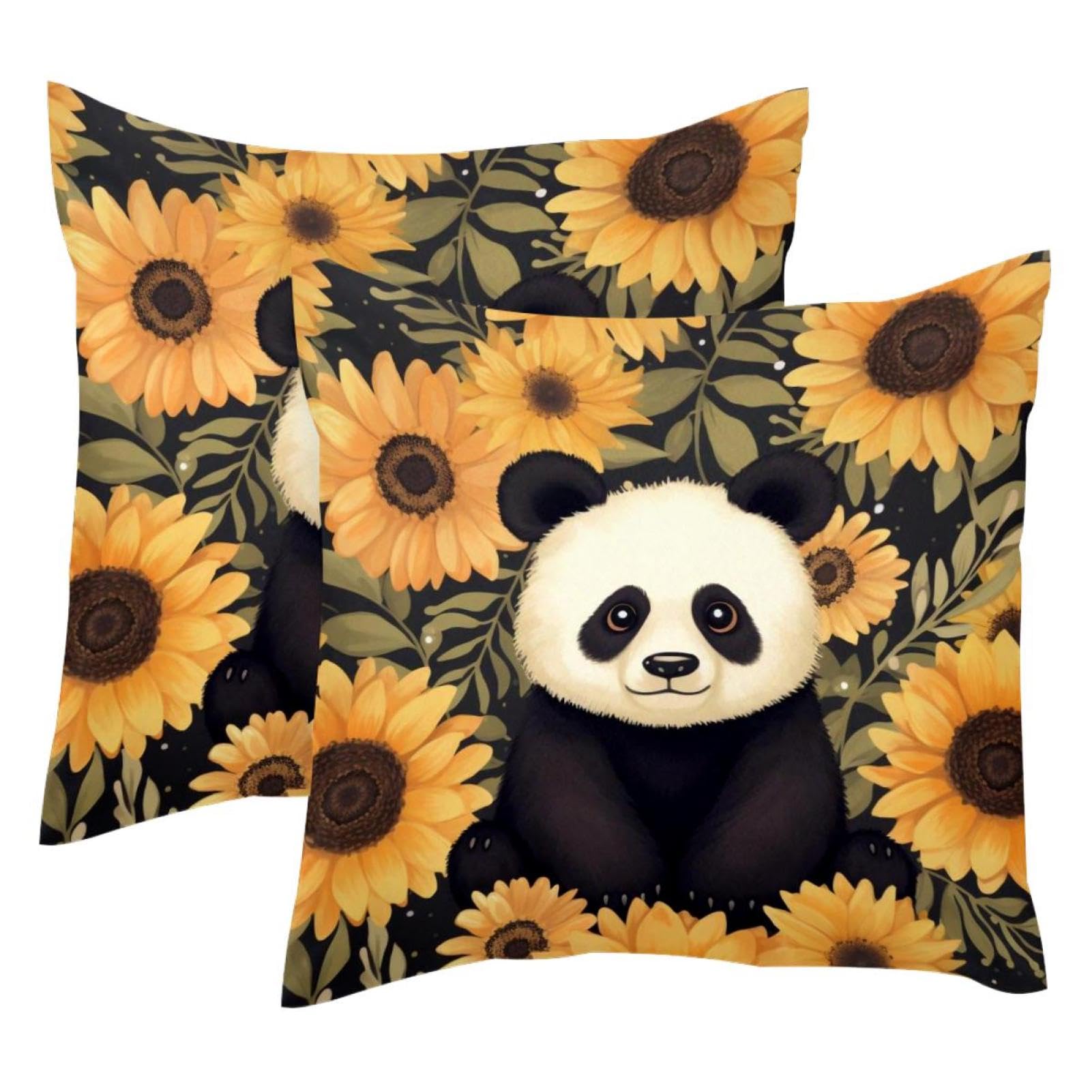 Housse de coussin 50x50 velours panda lavable pour protéger vos oreillers