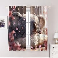 Vista 83 de Maritime Ocean Cafe Curtains,Anchors Nautical Art Blackout Tier Curtain Multilayer Polyester Short Kitchen Drapes 2 Pack 26X24 Inches Anclajes