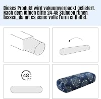 TOPROUD Yoga Bolster Meditációs Párna Regeneratív Jógához 70x27x15cm 7