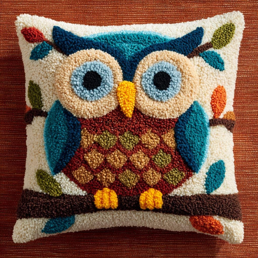 WallustrioaW Latch Hook Kits for Adults,Animal Owl