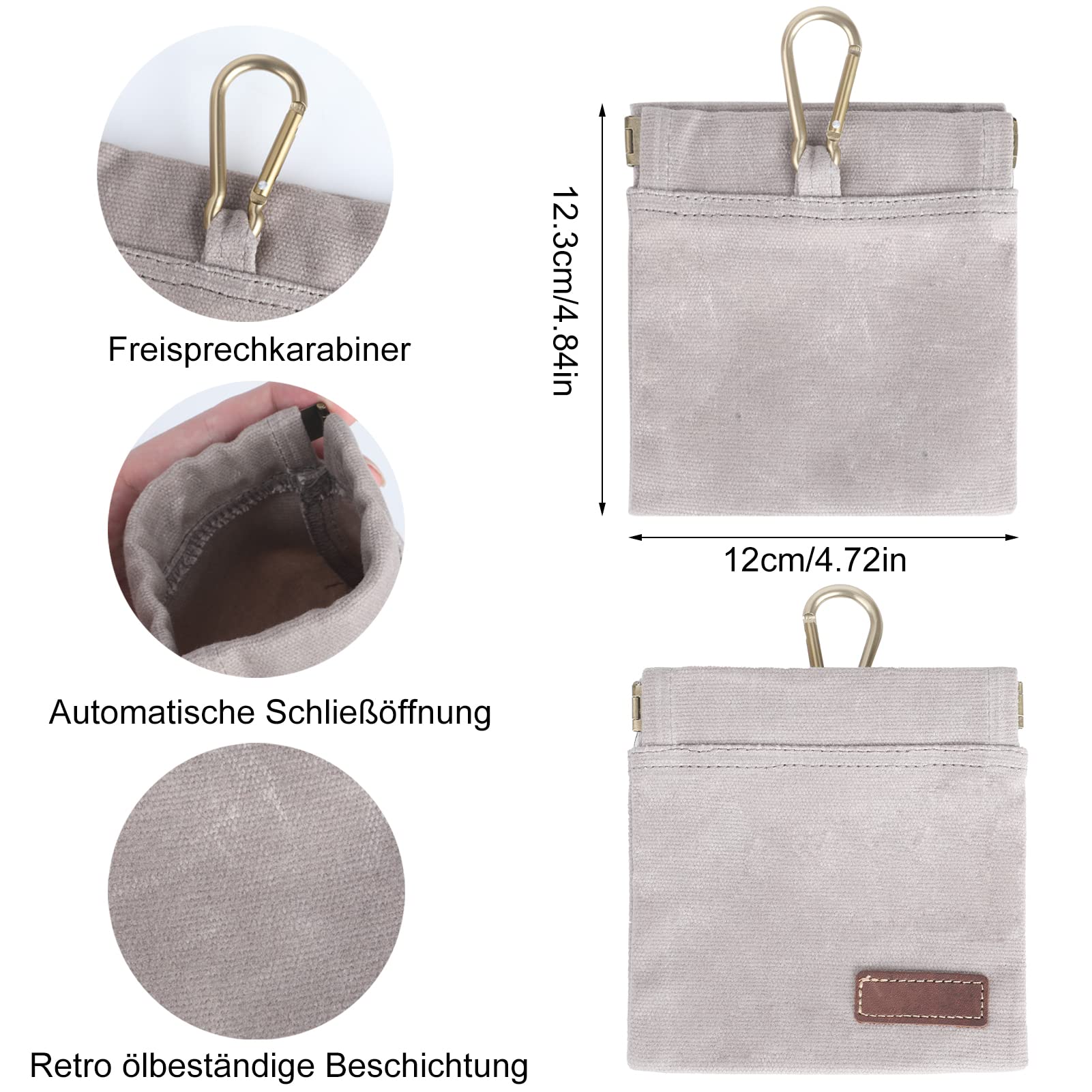 Smandy Leckerlibeutel Mit Karabiner - Praktische Futtertasche Für Hundetraining