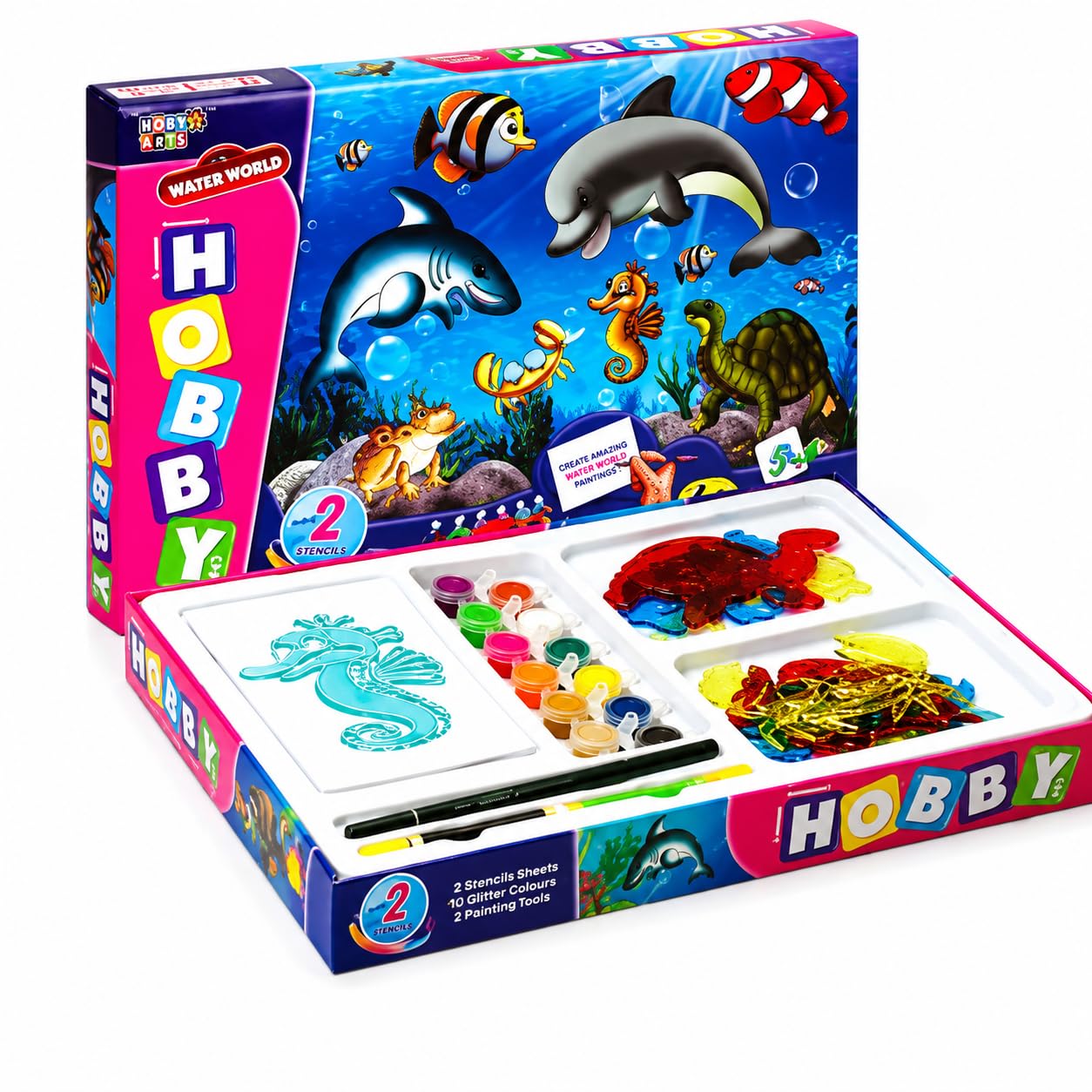 Negi Hobby Arts Senior Water World Stencil Art & Craft Kit @125.