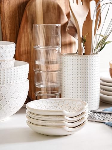 Miniatura 2 de LE TAUCI Soporte de cuchara de cerámica para encimera, soporte para cuchara de café, protección superior de estufa, decoración de cocina, accesorios