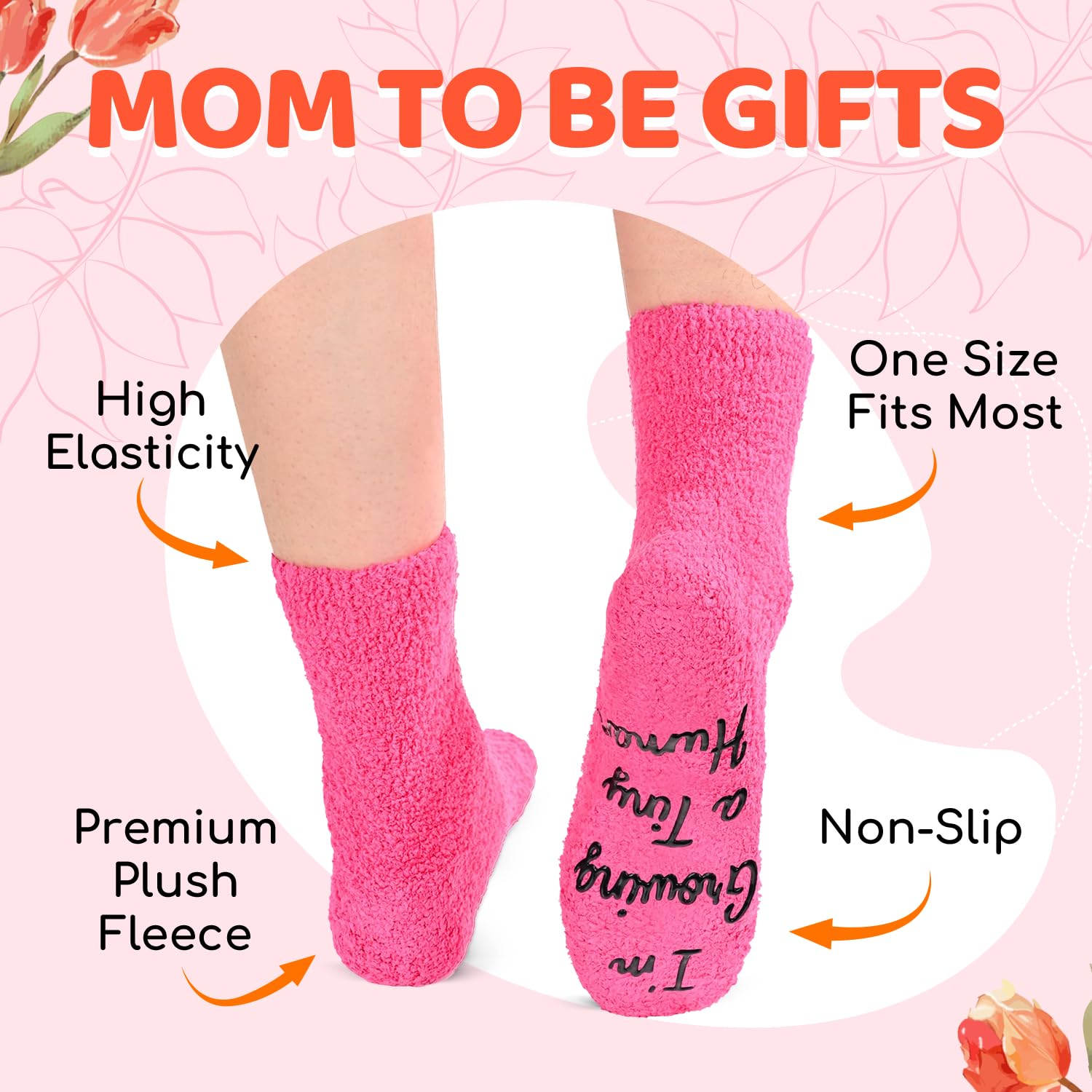 HAPPYPOP Pregnant Mom Gifts - Maternity Socks for Expectant Mothers, Thoughtful Choices for IVF Journeys