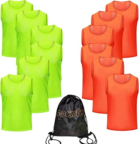 122448PCS Pinnies Youth Team Pennies para Deportes Niños y Chalecos Scrimmage para Fútbol Baloncesto Jersey Practice