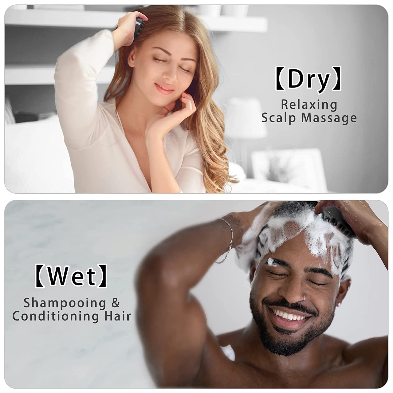 MIRARIYA Hair Scalp Massager Shampoo Cleansing Body Brush with Soft Silicone Bristles Kitchen for Anti Dandruff Removal for Men, Women with Body Glove MIRARIYA Hair Scalp Massager Shampoo Cleansing Body Brush with Soft Silicone Bristles Kitchen for Anti Dandruff Removal for Men, Women with Body Glove
