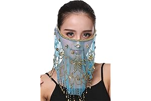 Women's Dazzling Genie Face Veil: Unleash Your Inner Mystery