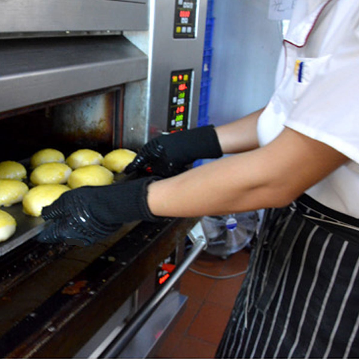 TuToyAlargar Los Guantes Antideslizantes De Resistencia Térmica Del Guante Para Barbacoa Horno Grill Cook Bake