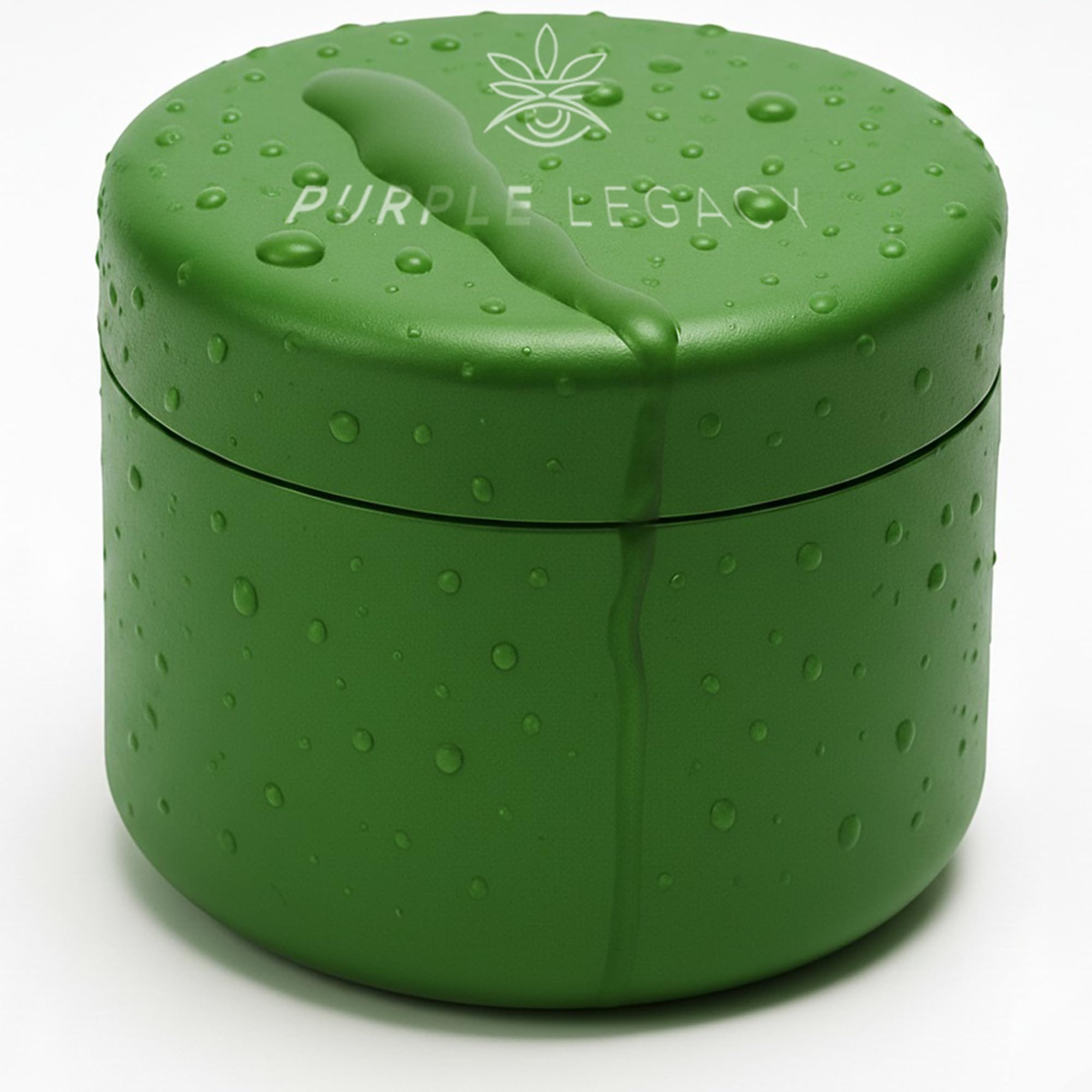 Purple Legacy Green Large Premium Container Made Of Aluminium Tin, Waterproof, Airtight, Diameter 63 X 45 Mm, Uv Light Protected, Odourproof (Green Large)