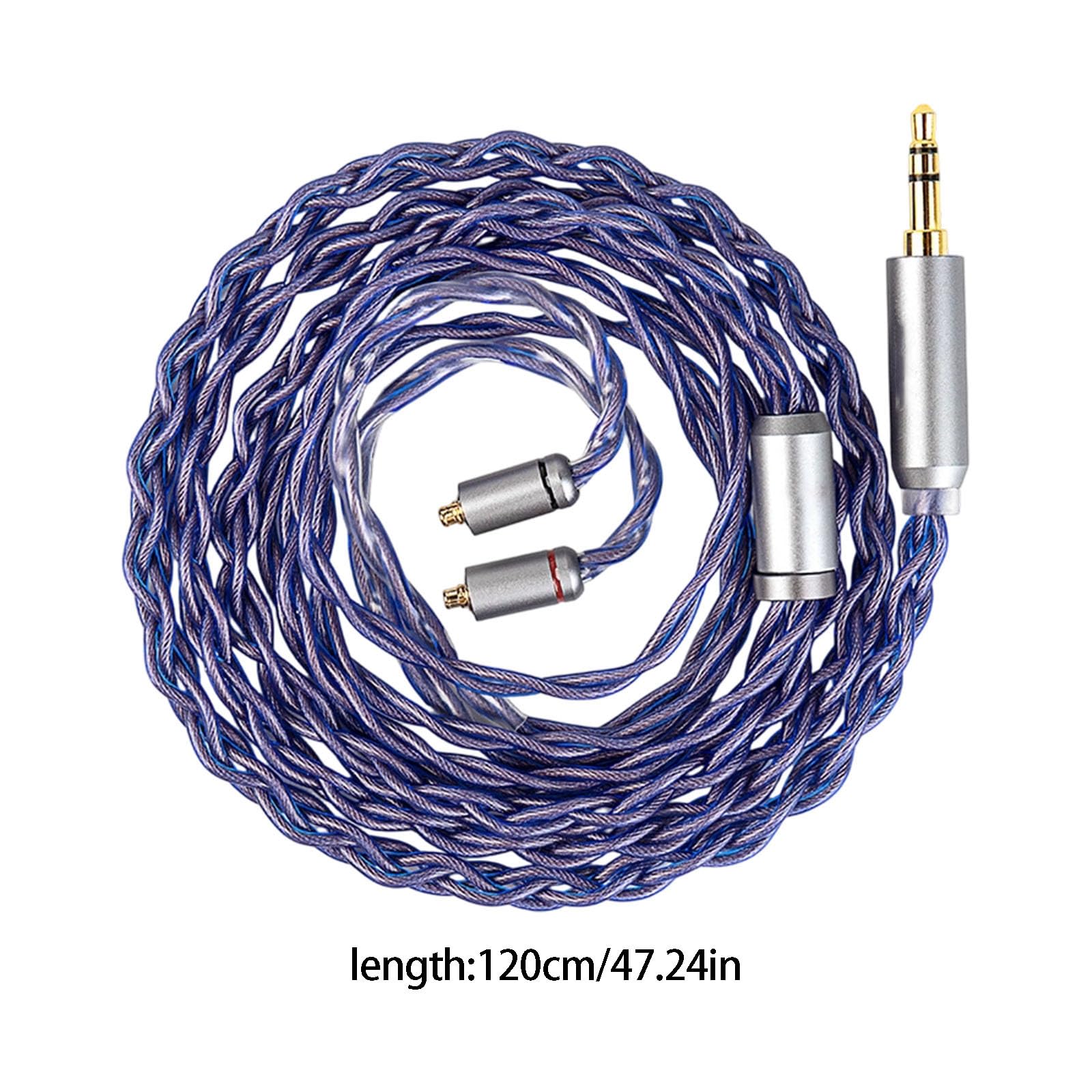 Profesjonalny 4-rdzeniowy pleciony kabel do słuchawek z MMCX3.5/4.4, 2PIN3.5, QDC3.5/4.4 Plugs Opcja do słuchawek audiofilskich