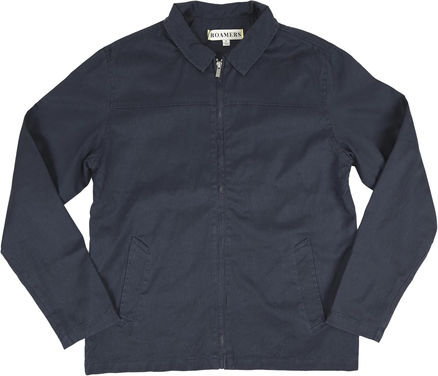Roamers Brand McWay Jacket – Men’s Hemp Organic Cotton Canvas Zip Front Field Jacket with Pockets – Sizes S to 2XL