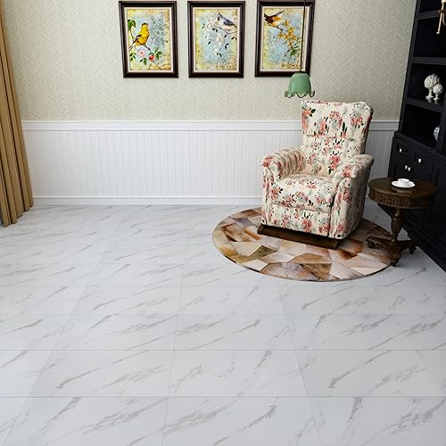 Miniatura 3 de VEELIKE Azulejos de vinilo impermeables para baño, de 12 x 24 pulgadas, para despegar y pegar, azulejos autoadhesivos, duraderos, extraíbles,