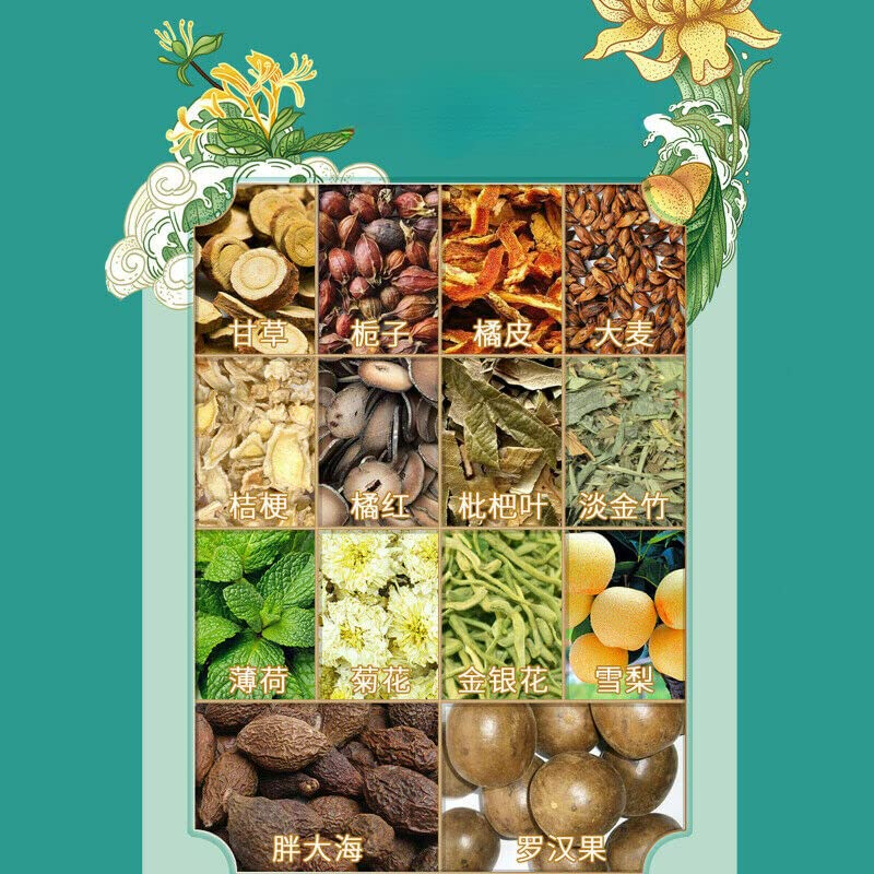 5g*24 empaquetan/caja la garganta de alimentación del té de la pera del níspero de Pangdahai del té herbario de la salud (2 cajas)