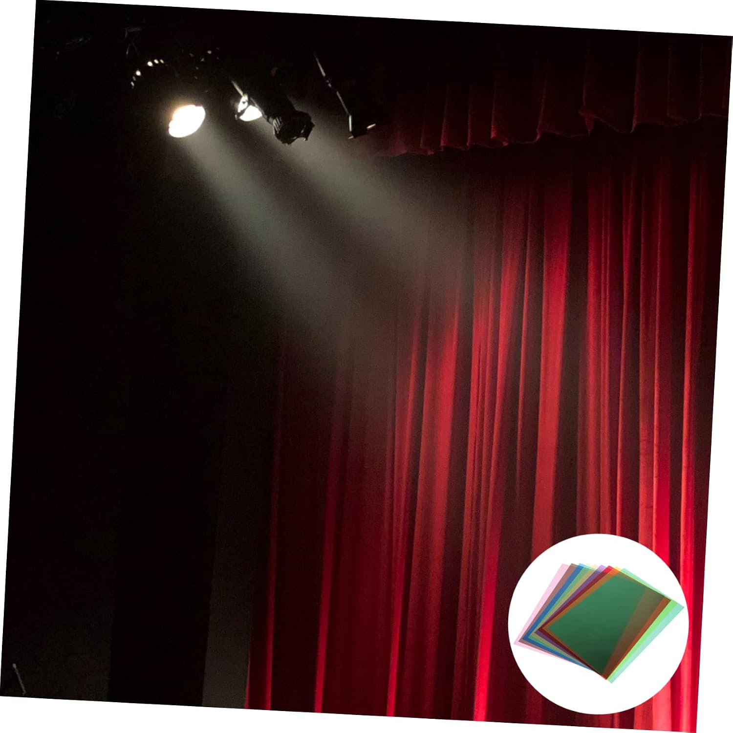 9pcs A4 Color PVC Plastic Light Diffuser Sheets Translucent Lighting Gel Filters for Photography Classroom and Events