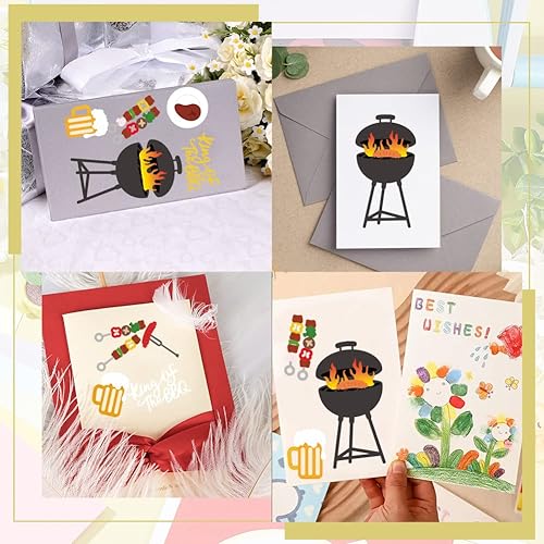 Miniatura 7 de GLOBLELAND Herramientas para asar a la parrilla, troqueles de corte para hacer tarjetas, troqueles de corte de viaje de verano para bricolaje,