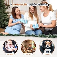 Vista 9 de Wireless Baby Car Camera Monitor 5" HD 1080P IPS, 360° Rotating Camera with Auto/Manual Night Vision, 1000ft Range, Anti-Glare Display & USB