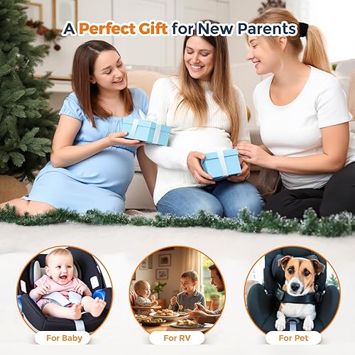 Miniatura 9 de Monitor inalámbrico de cámara de coche de bebé de 5 pulgadas HD 1080P IPS, cámara giratoria de 360 con visión nocturna automáticamanual, rango de