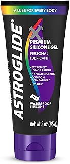 Astroglide Silicone Lube, X Premium Gel Lubricant, No Drip Stay-Put, Long-Lasting for Men, Women and Couples, Waterproof f...