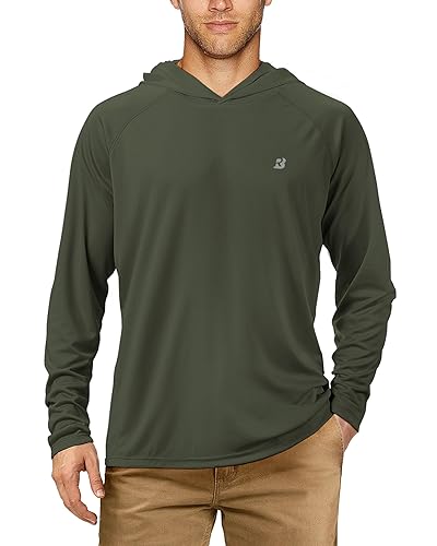UPF 50+ Fishing Shirts for Men, Long Sleeve UV Sun