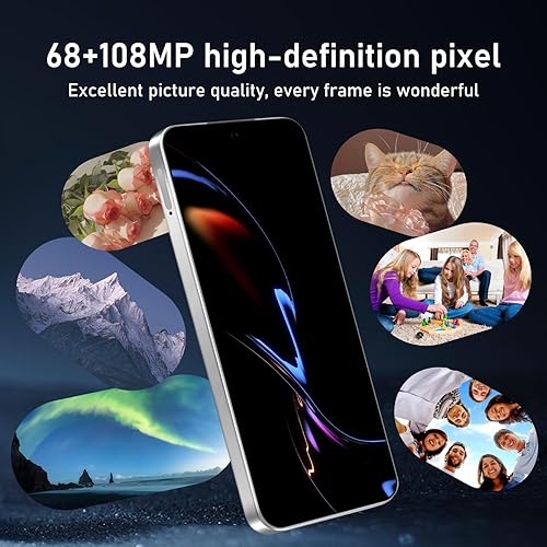 Miniatura 5 de 16PROMA X 16GB+1TB 6.99" HD Screen Smartphone desbloqueado, batería 7000mAh desbloqueado el teléfono, Android 14 botón de huella dactilar