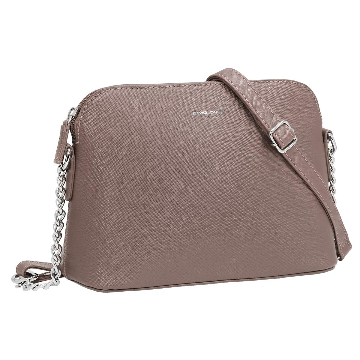 David Jones - Piccola Borsa a Tracolla Spalla Donna Catena - PU Pelle Messenger Crossbody Bag - Clutch Borsetta da Sera Mano Pochette Moda - Shopping Viaggio Sacchetto Borsello - Talpa