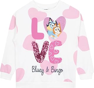 BlueY Pullover Mädchen | Bingo Kinder Pullover Mädchen | Baumwolle Sweatshirt Kinder