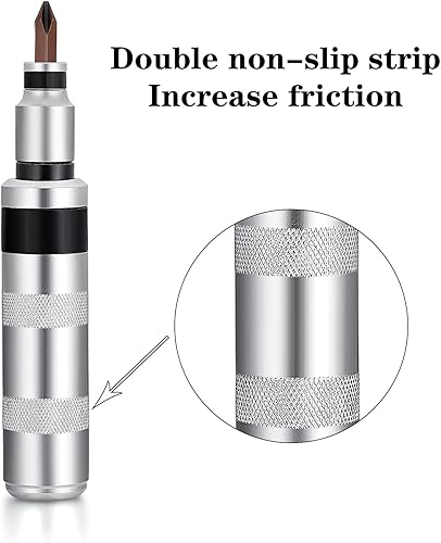Miniatura 2 de Juego de destornilladores de impacto reversibles manuales de 12 pulgadas, 12 destornilladores de impacto S2, acero mucho más duradero, desenganche,