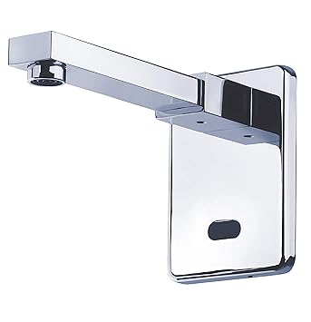 DOLPHY Stainless Steel Automatic Wall Mounted Sensor Tap, Standard, Silver