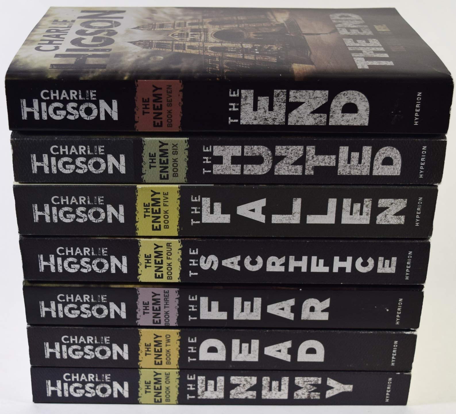 Enemy Book Series Charlie Higson Collection 7 Books Set (The Enemy, The Dead, The Fear, The Sacrifies, The Fallen, The Hunted, The End ) Paperback