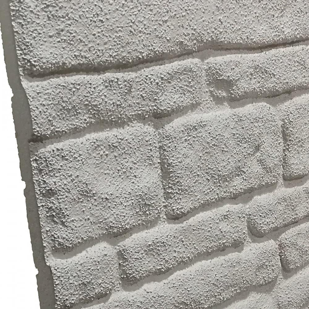 Pannello finta Pietra in EPS Resinato Misura 100x50 cm Spessore 2 Cm - COLORADO WHITE - RETAIL BOX da 10 pannelli (sviluppano 5 MQ)