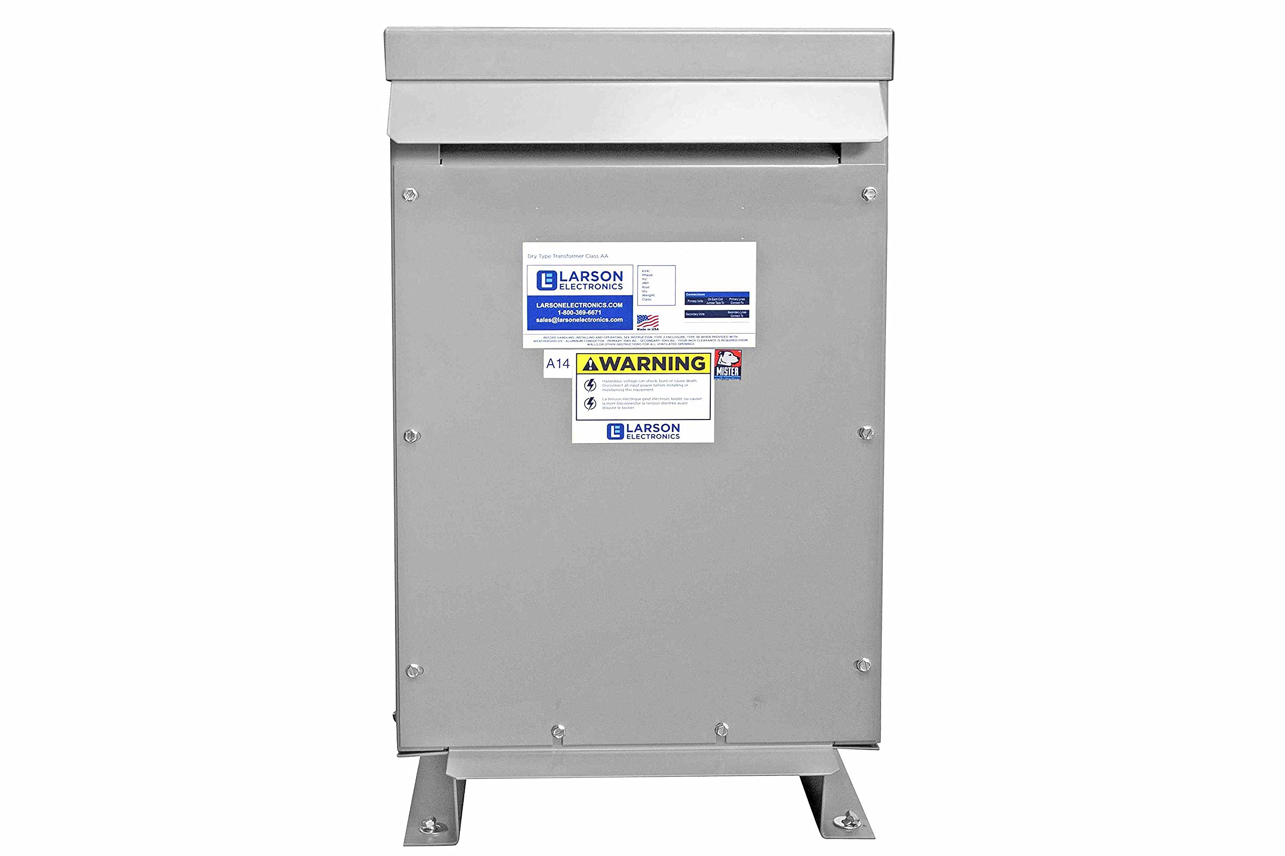 750 kVA 3PH DOE Transformer, 480V Delta Primary, 400Y/231 Wye-N Secondary, N3R, Ventilated, 60 Hz