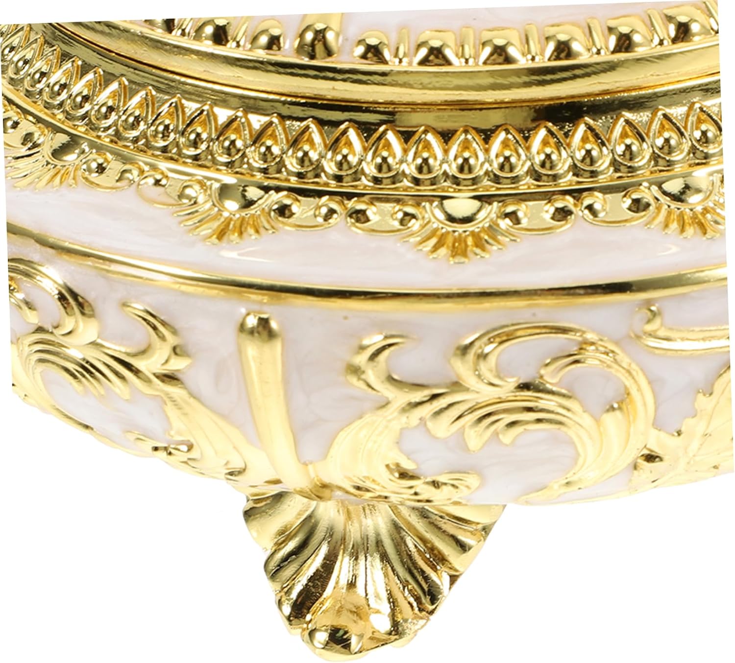 Clamshell Sugar Holder Golden Alloy Condiment Jar for Kitchen Counter image 3