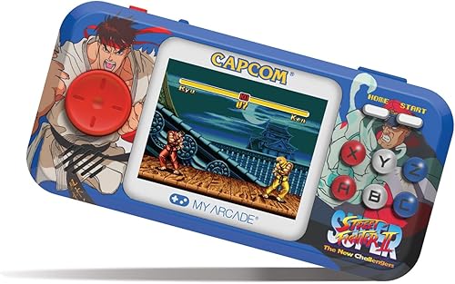 Miniatura 2 de My Arcade Street Fighter II Pocket Player Pro Consolas de juegos portátiles retro con licencia oficial de Capcom, 2 juegos en 1, pantalla a color de
