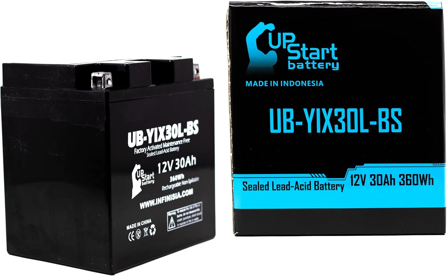 UB-YIX30L-BS Battery Replacement for 2012 Polaris RZR 4, RZR S 800 800 CC UTV – Factory Activated, Maintenance Free, Motorcycle Battery – 12V, 30AH, UpStart Battery Brand UB-YIX30L-BS Battery Replacement for 2012 Polaris RZR 4, RZR S 800 800 CC UTV – Factory Activated, Maintenance Free, Motorcycle Battery – 12V, 30AH, UpStart Battery Brand