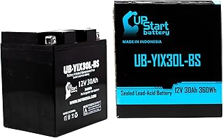 UB-YIX30L-BS Battery Replacement for 2012 Polaris RZR 4, RZR S 800 800 CC UTV - Factory Activated, Maintenance Free, Motorcycle Battery - 12V, 30AH, UpStart Battery Brand