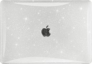 BlueSwan Sparkly Hard Case Compatible for MacBook Pro 13 inch Case 2023-2017 Release A2338 M2/M1Chip A2289 A2251 A2159 A1989 A1706 A1708, Full Protection Hard Shell Cases for Girl, Glitter Clear