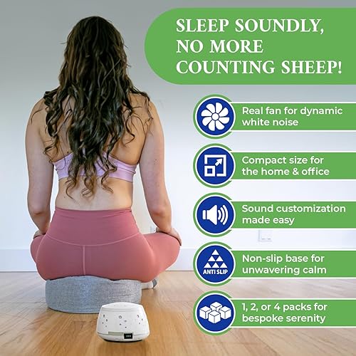 Miniatura 5 de Sleep Easy Acondicionador de sonido, máquina de ruido blanco, paquete de 2, Paquete de 1, Blanco, 1, 1