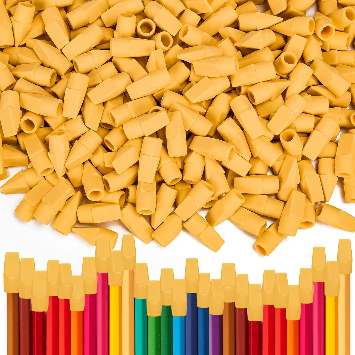 Cap Erasers for Pencils Pulk Pencil Top Erasers Sukh 100