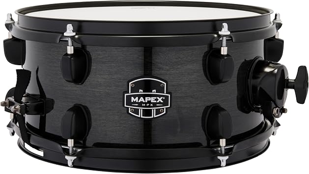 Mapex MPX Maple/Poplar Side Snare Drum - 6 x 12-inch - Black with Black Hardware