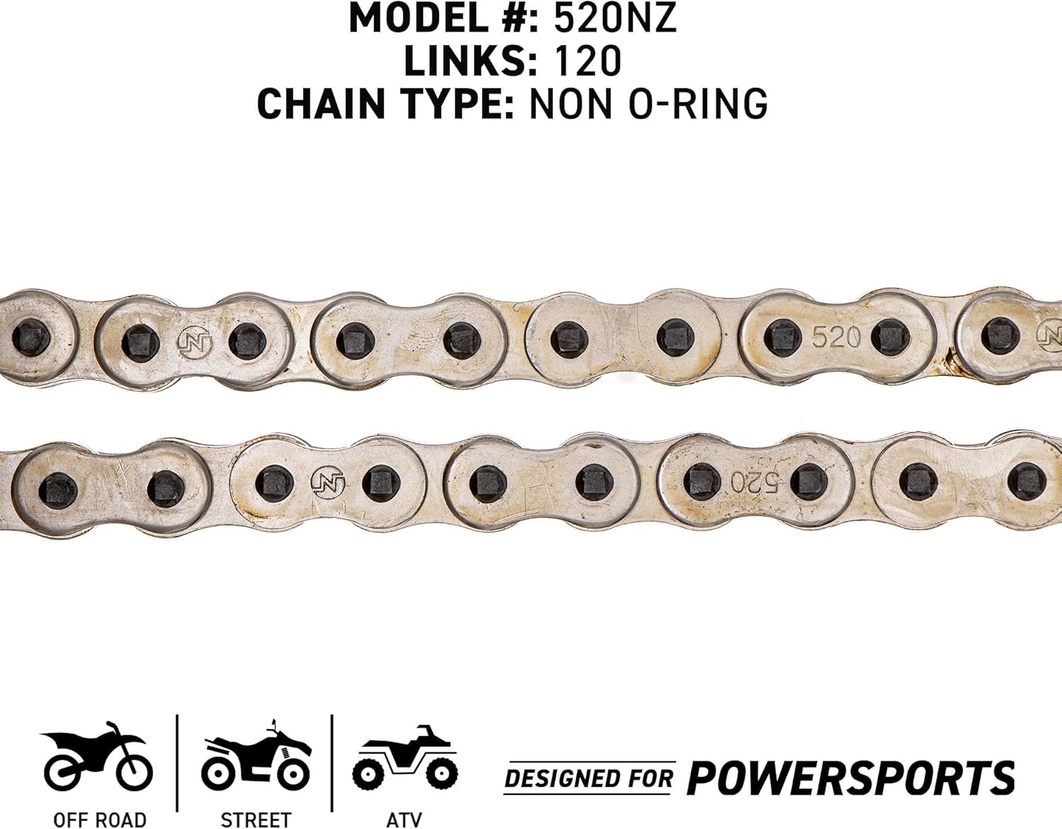 NICHE Drive Sprocket Chain Combo for Husqvarna CR250 Front 14 Rear 48 Tooth 520NZ Standard 120 Links