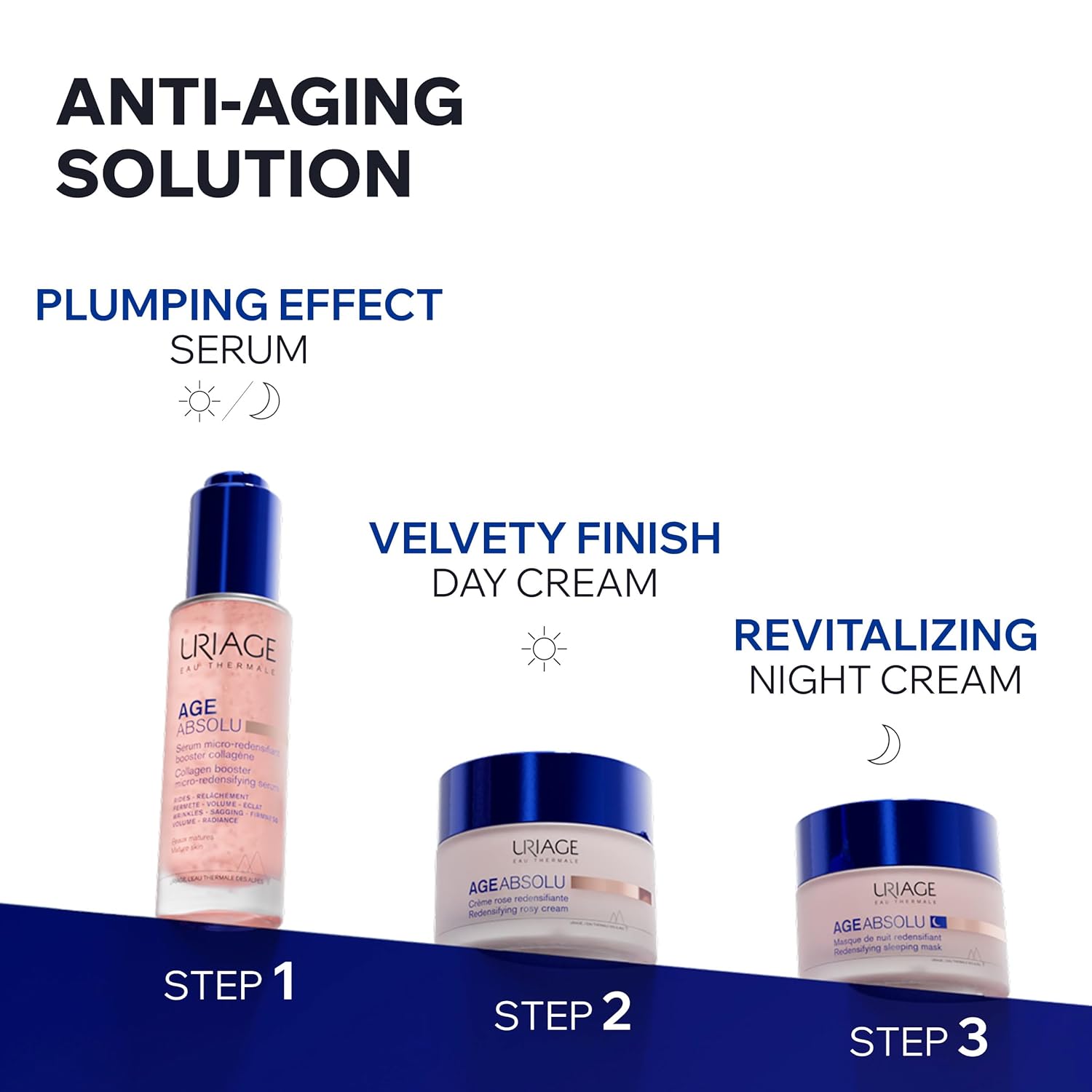 Uriage Age Absolu Collagen Booster Micro-Redensifying Serum With Procollagen Peptides & Retinol, Plumping Effect, Wrinkles, Radiance, Volume, Non-Greasy Finish - Image 7